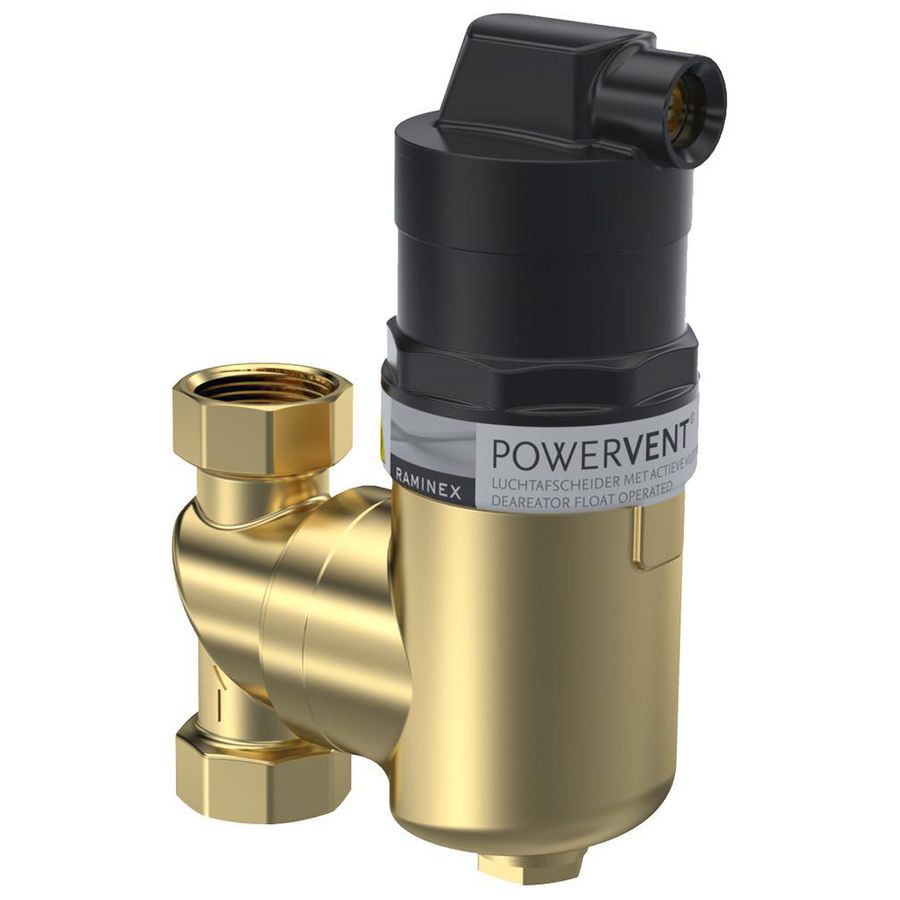 Luchtafscheider POWERVENT-360-LT DN25 1"bi.dr. max 6bar Raminex