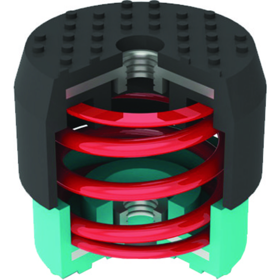 Set a 4 stuks trillingdempers CB1MNAG max. 80 kg Soleco
