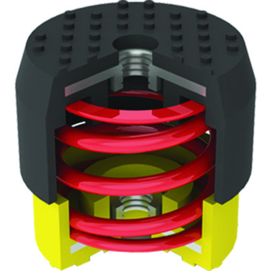 Set a 4 stuks trillingdempers CB1MNAG max. 80 kg Soleco