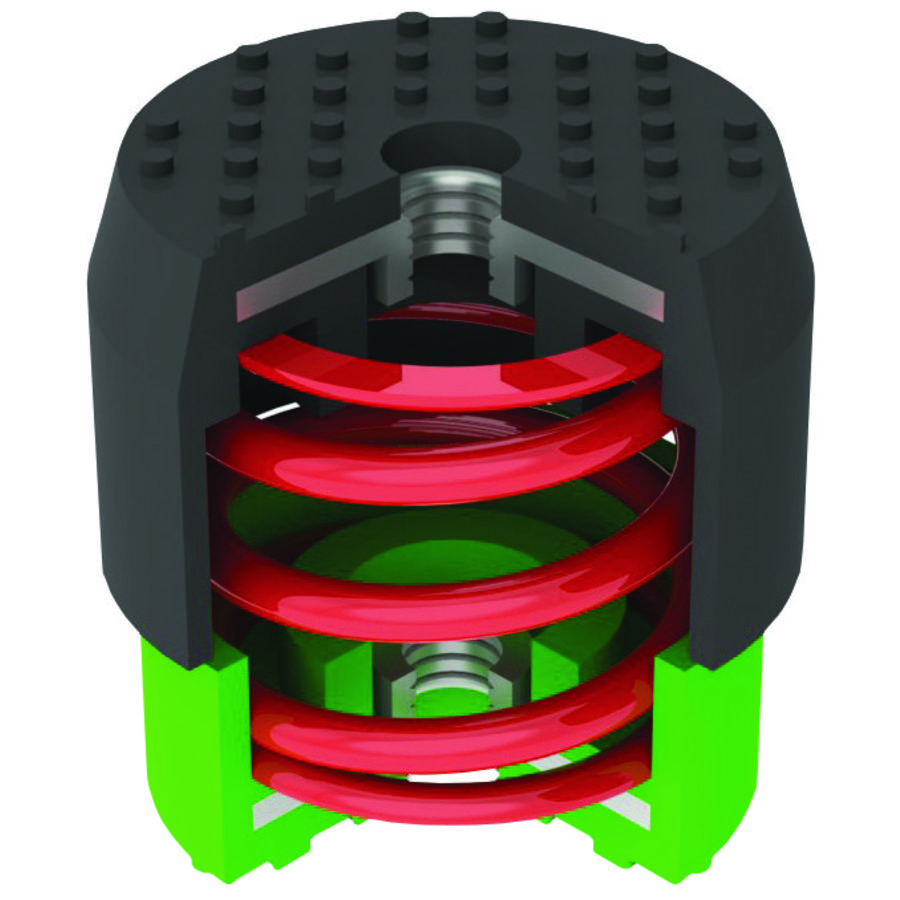 Set a 4 stuks trillingdempers CB1MNaV max. 55 kg Soleco