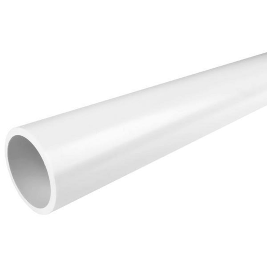 Lengte a 1m. PVC riool afvoerbuis volwand wit 40mm wd=3mm Wavin