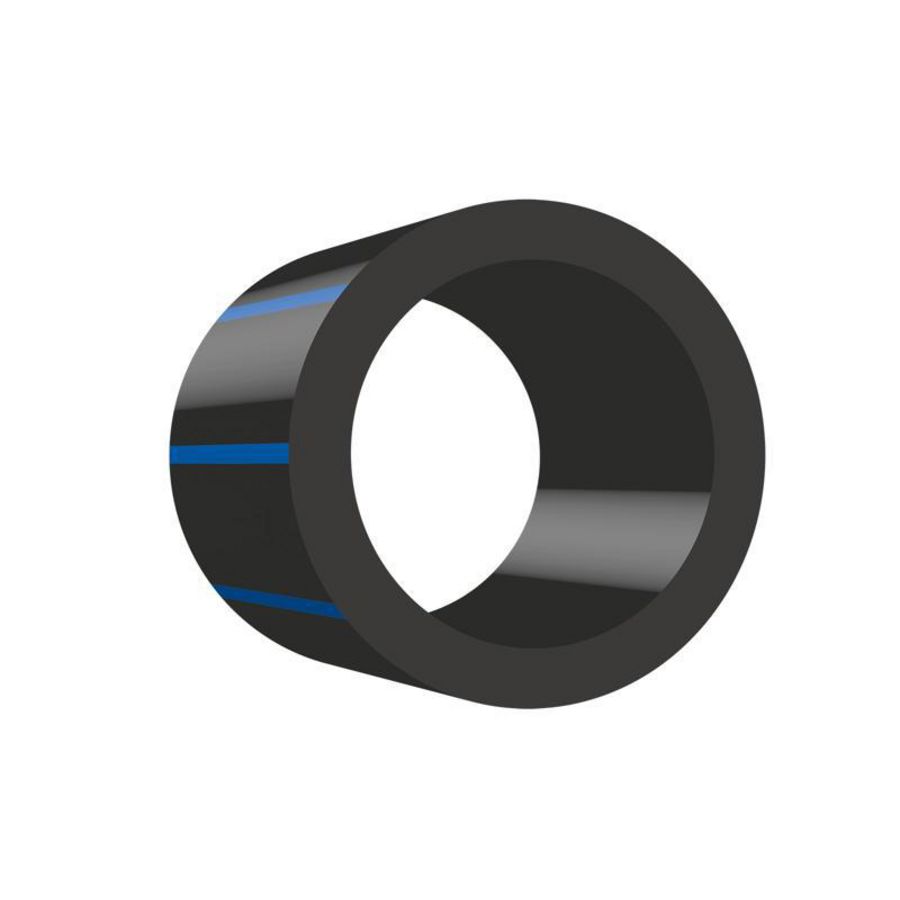 Rol a 50m. PE40 Tyleen buis 25x2,7mm SDR9 PN6 zwart/blauw Wavin