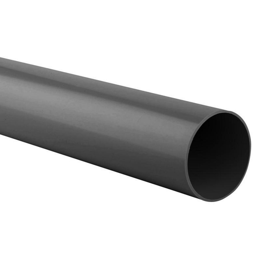 Lengte a 6mtr. PVC HWA Buis 100x1,8mm grijs KOMO Wavin