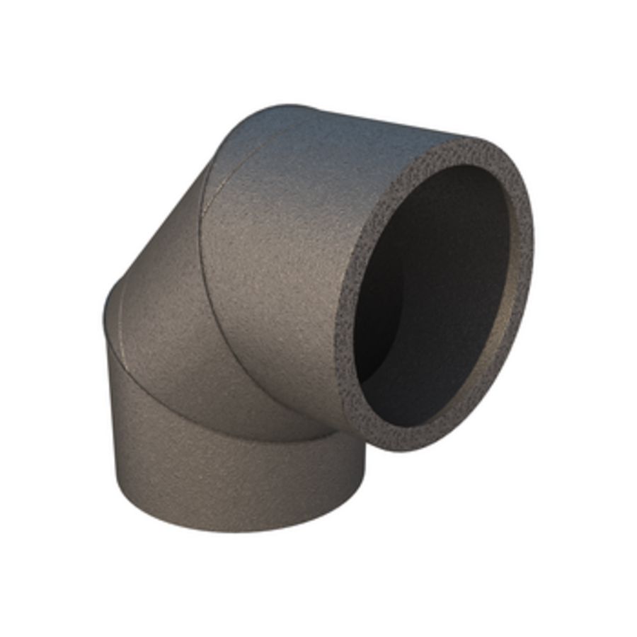 Bocht Aerfoam HR-WTW 90° EPE 150mm grijs Ubbink