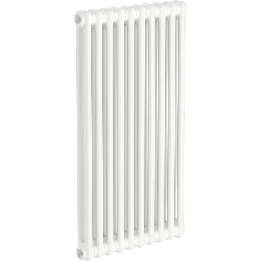 Kolomradiator MULTICOLOM 300x500mm (l x h) 6 leden/ 2-koloms (b=66mm) wit RAL9010 incl. muurbev. DRL