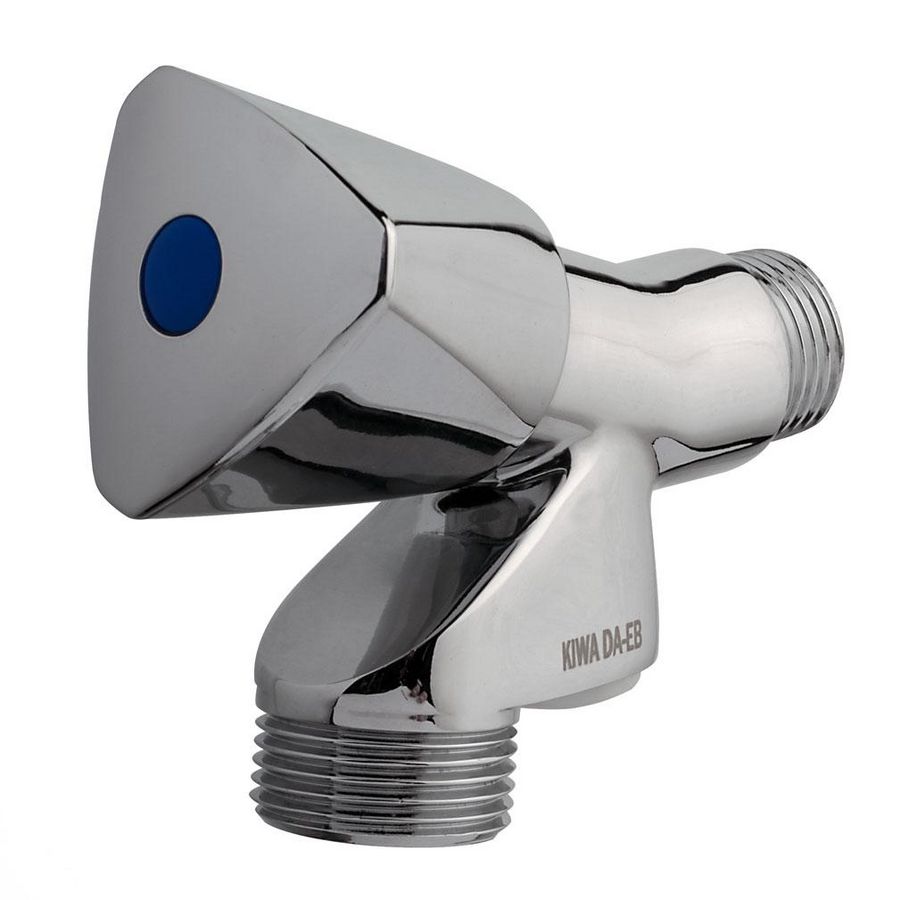 Wasmachinekraan 1/2"bt. knop chroom m. keerklep EB Raminex
