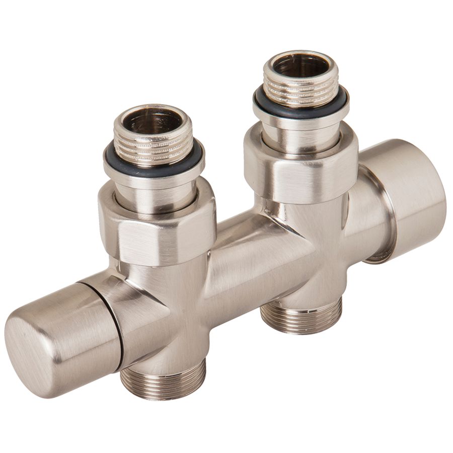 Ovus aansluitset zwart 16x2mm VPE alu-inlage+mat zwarte rozetten DRL