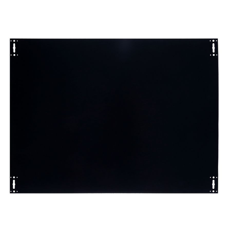 Achterplaat omkasting Louvre zwart 1150x850mm Qventi
