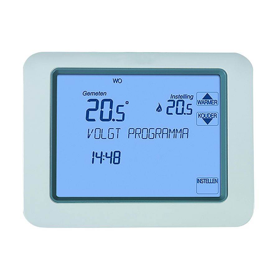 Klokthermostaat Chronotherm Touch aan/uit wit Resideo