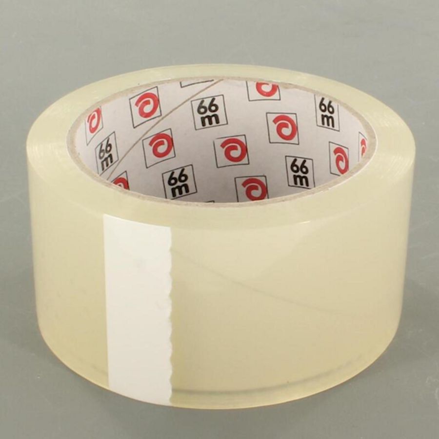 Rol a 66mtr. plakband 50mm transparant Albrand