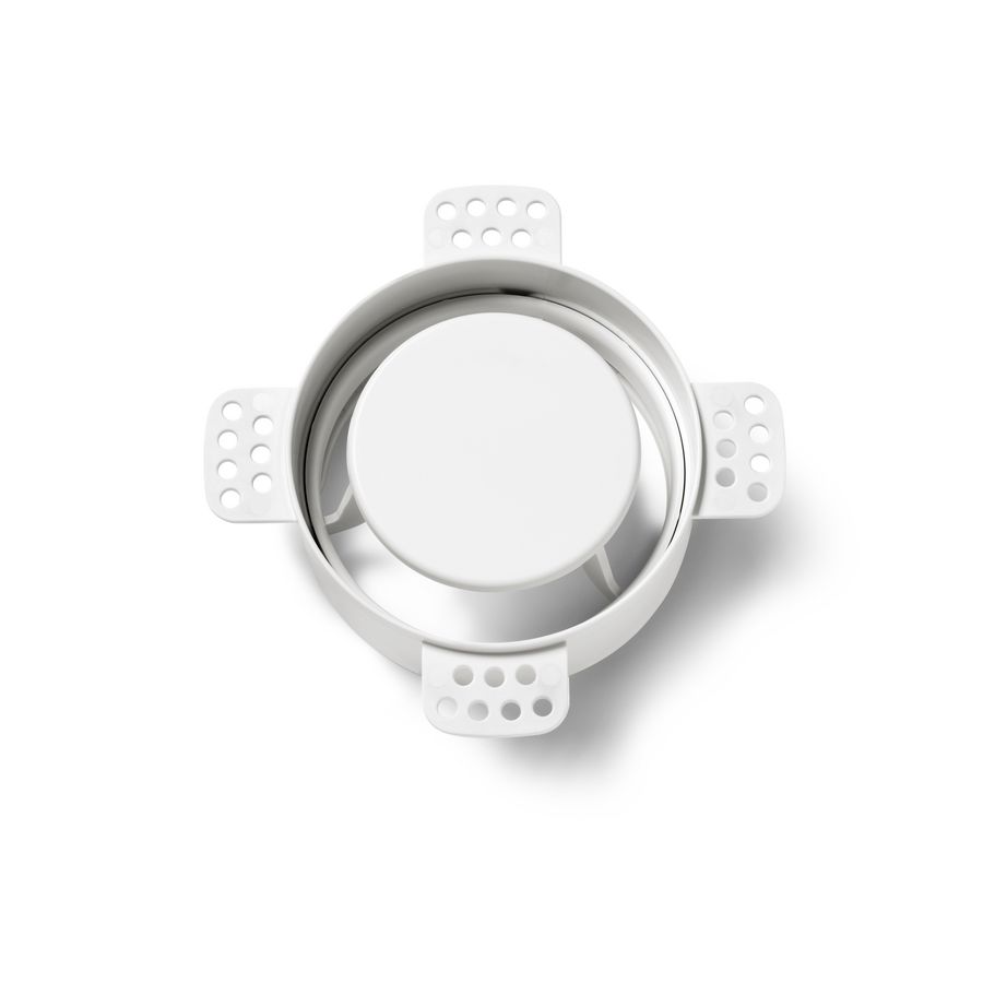 Ventilatieventiel (toevoer of afvoer) Instucbaar design NoShow Ø100mm wit VentWorks