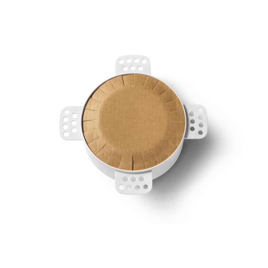 Ventilatieventiel (toevoer of afvoer) Instucbaar design NoShow Ø100mm wit VentWorks