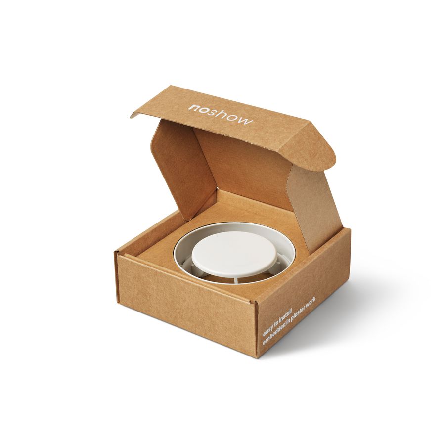 Ventilatieventiel (toevoer of afvoer) Instucbaar design NoShow Ø100mm wit VentWorks