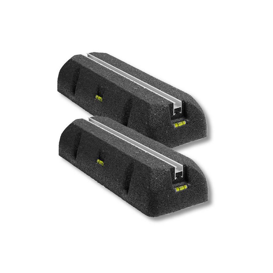 Bundel a 2st. Opstelbalken rubber 600x160x90mm 470kg Canalit