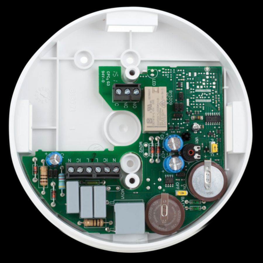 Relaisbasis EI128RBU opbouw 10-jrs back-up incl deksel Ei Electronics