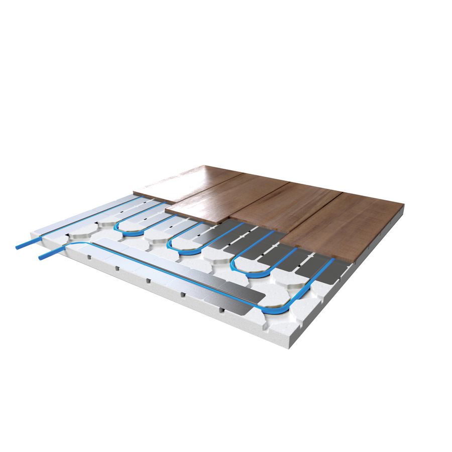 Set a 10 structuurplaten DRYFLOOR 25mm 102,5x77cm (7,5m²) MAGNUM