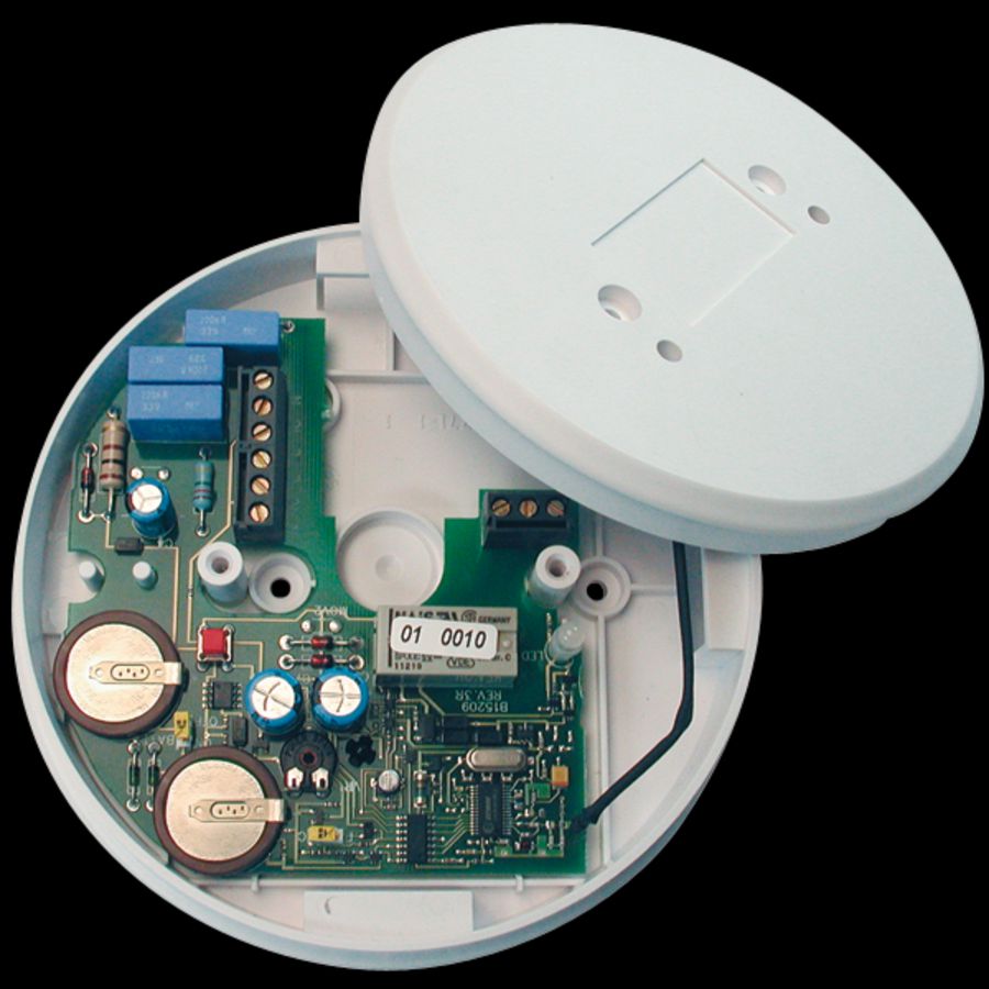 Relaisbasis opb pot.vrij wisselc 230V 10jr LI back-up draadl Ei Electronics