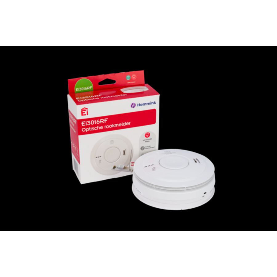 Rookmelder opt EI3016RF 10jr lit back stofc AudioLINK draadl Ei Electronics