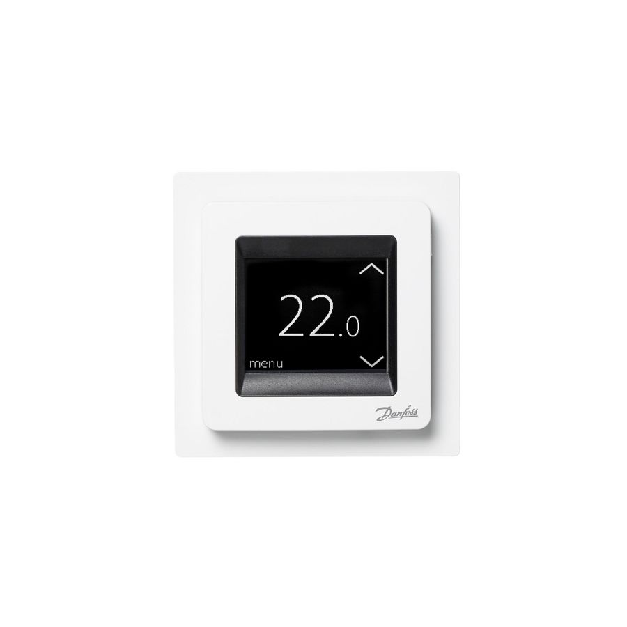 Klokthermostaat Ectemp Touch wit tbv elektr. vloerverwarming Danfoss
