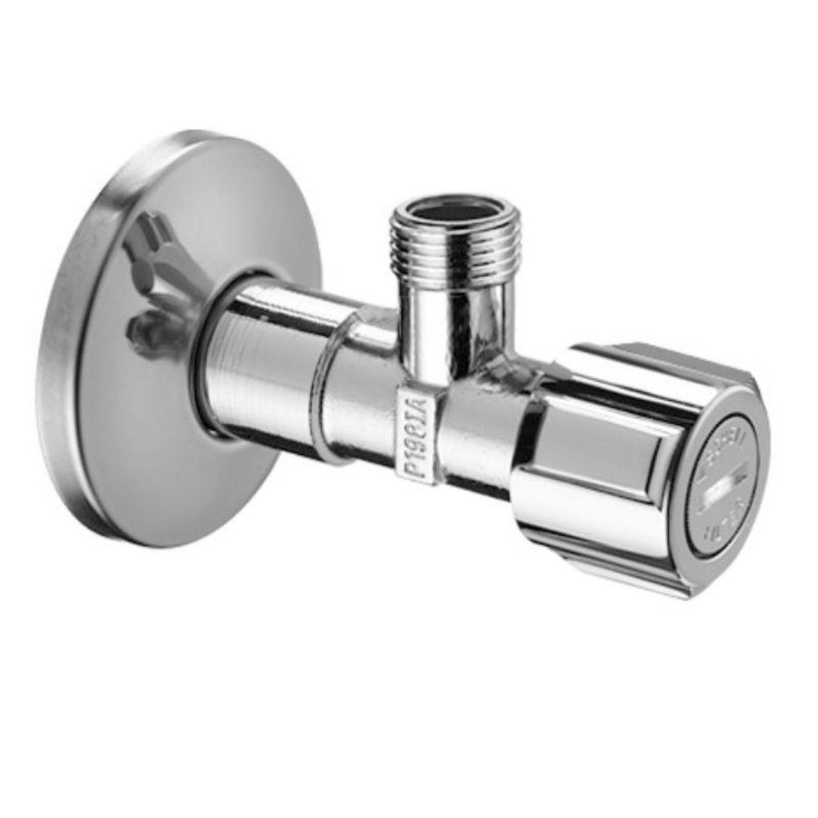 Hoekstopkraan chroom m.filter z.knelmoer Schell