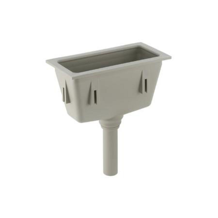 laboratoriumtrechter rechthkg 295x145mm PP grijs d50 Geberit