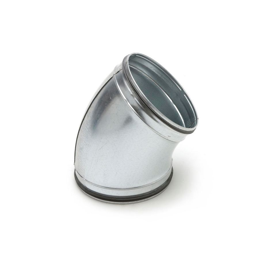 Bocht geperst GB4 45° 125mm vv KEN-LOK Air Spiralo