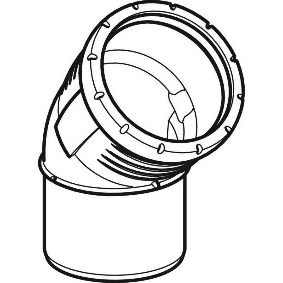 Silent-Pro bocht 45° d=Ø90mm VVE=10 Geberit