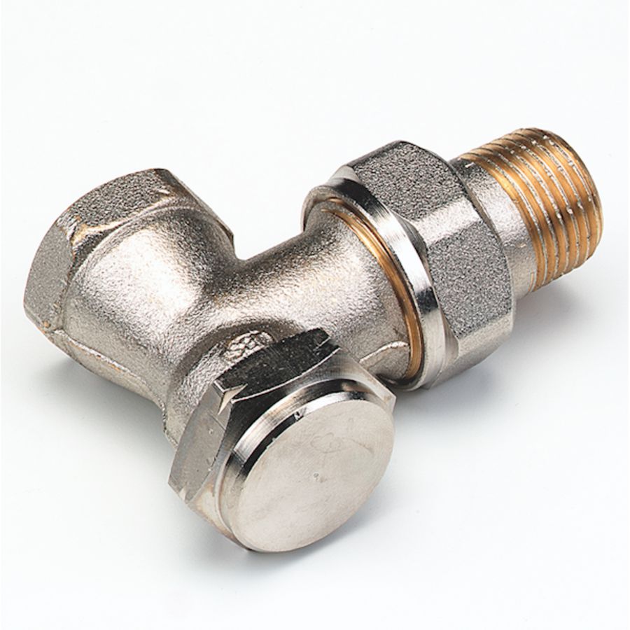 Voetventiel haaks 1/2"bn. Kvs 2,20 met aftap 4468 VVE=5 COMAP