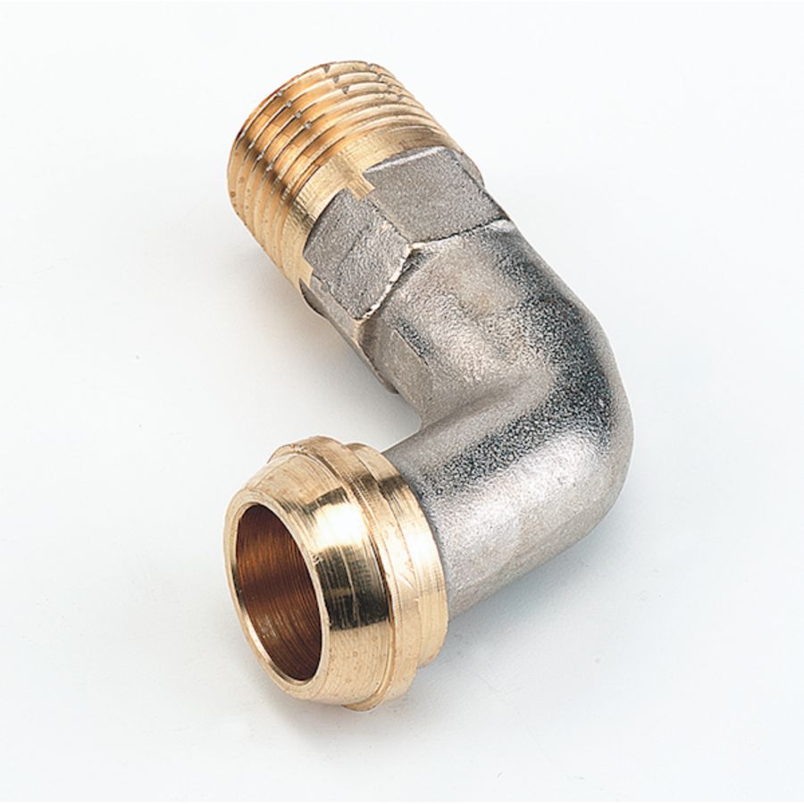 Bocht 90° 1/2" vernikkeld 597G COMAP