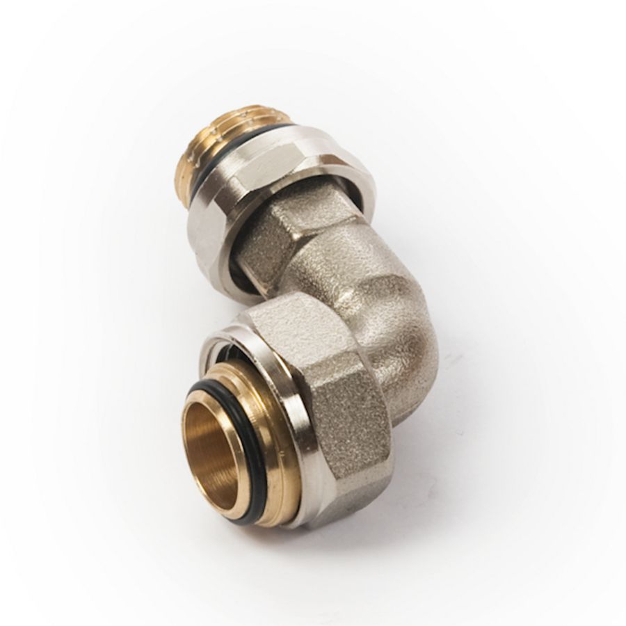 Bocht zelfdichtend 90° 1/2" vernikkeld 597GJT COMAP