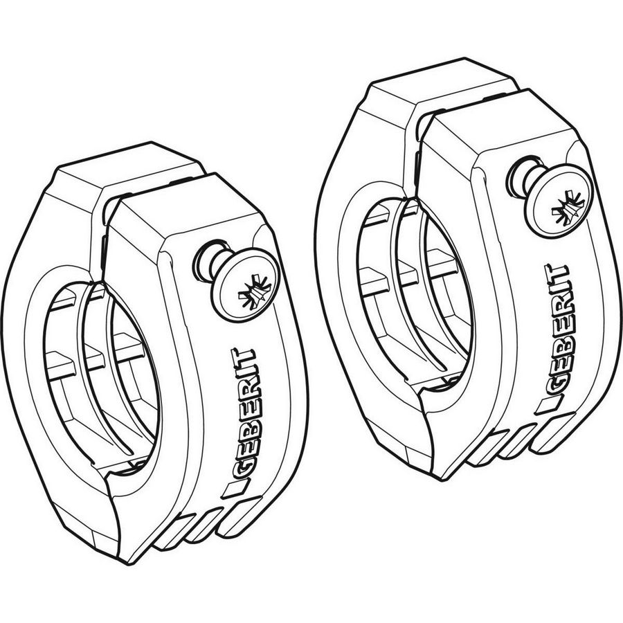 Fixpuntbevestiging voor vastpuntbeugel FLOWFIT 32mm Geberit