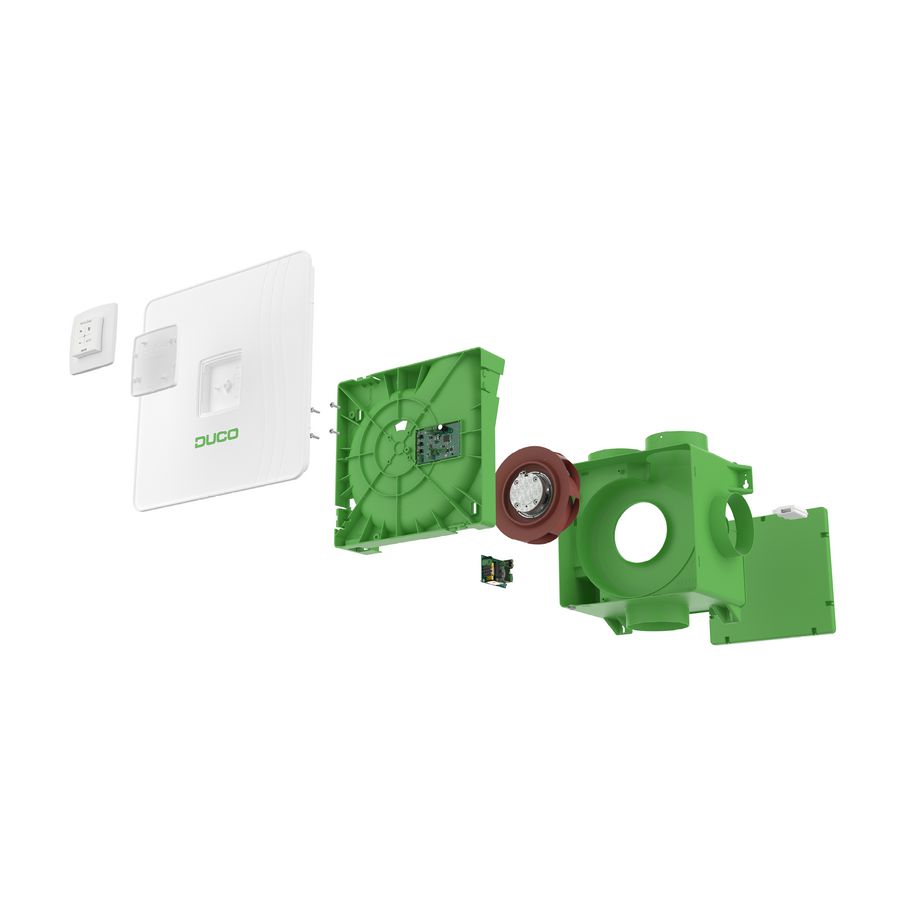 Woonhuisventilator DucoBox Reno All-in-one Standaard + bediening RF + 2x CO2 DUCO