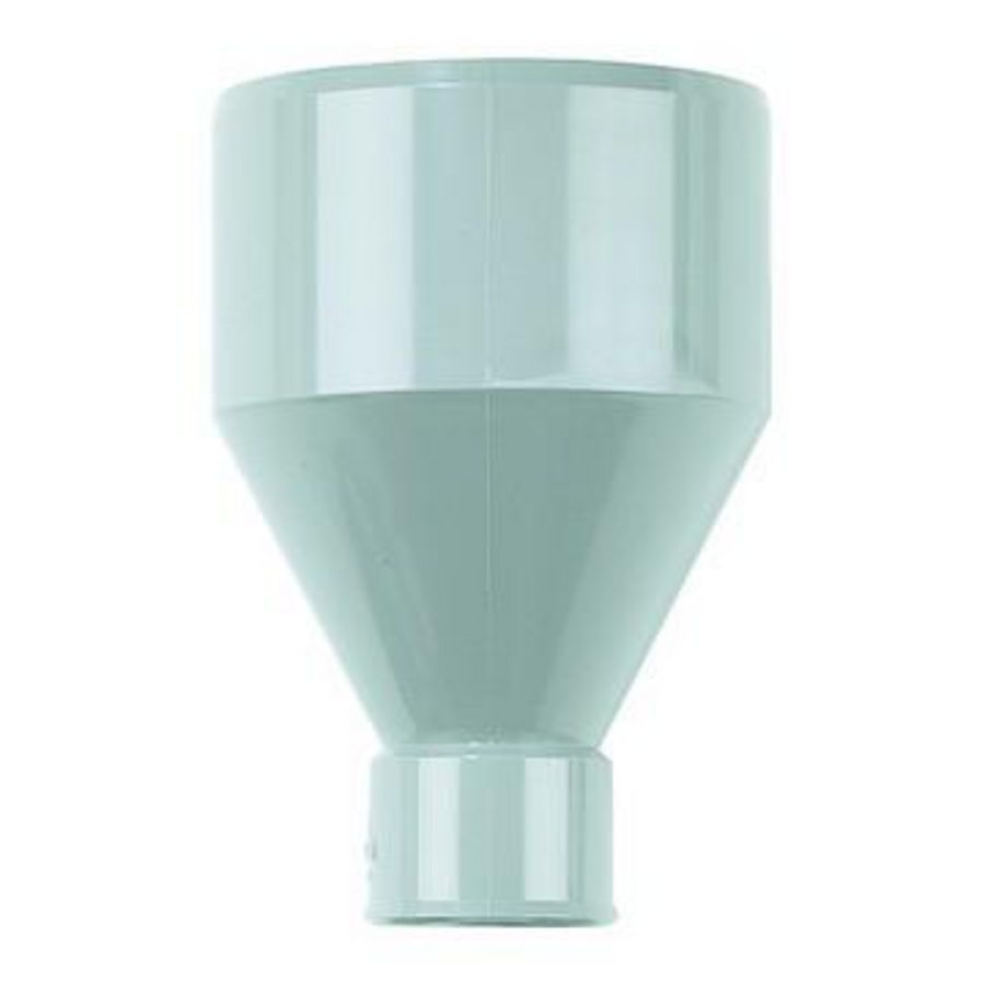 Verlooptrechter 100x40mm pvc grijs voor o.a. CV-condensafvoer Dyka