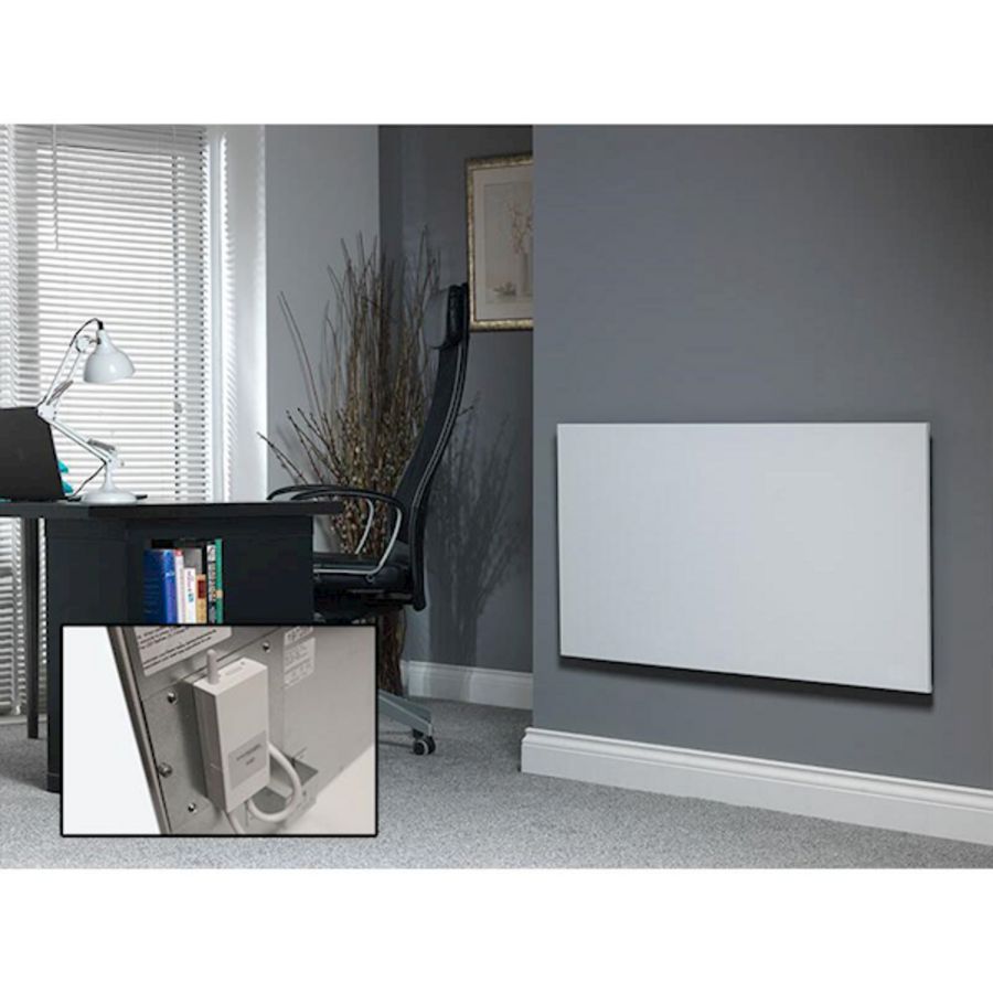 Infraroodpaneel STRONG-RF wit 600x1500mm 1000W incl. ingebouwde RF-ontvanger MASTERWATT