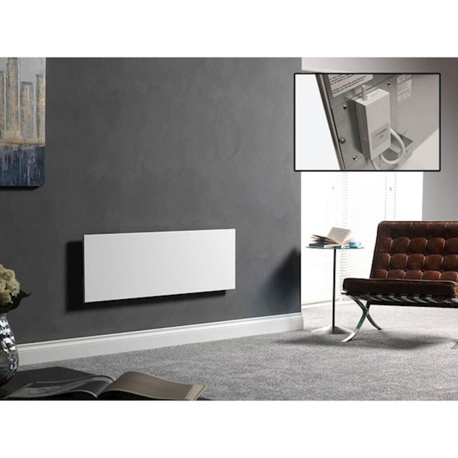 Infraroodpaneel STRONG-RF wit 400x1200mm 500W incl. ingebouwde RF-ontvanger MASTERWATT