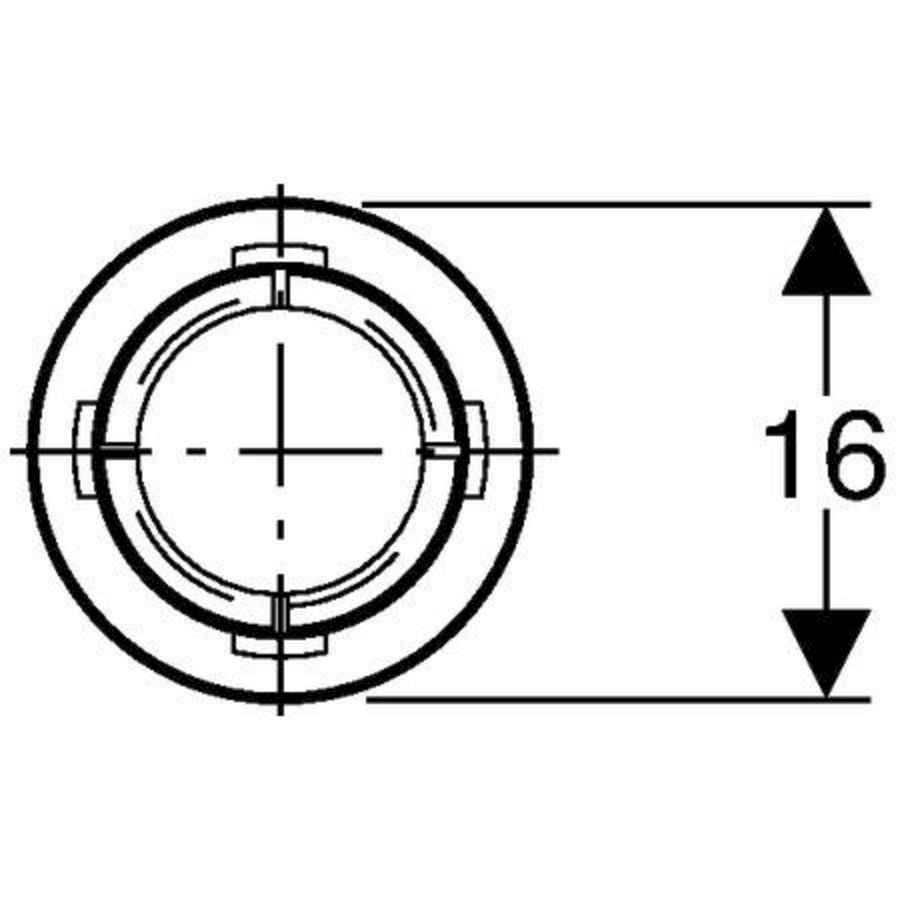 opzetstuk en afdichtingsmanchet douche vloerput Geberit