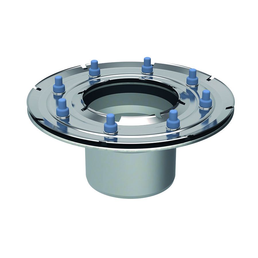 aansluitflens folie tot 4 mm v vloerput Varino 13x13cm Geberit