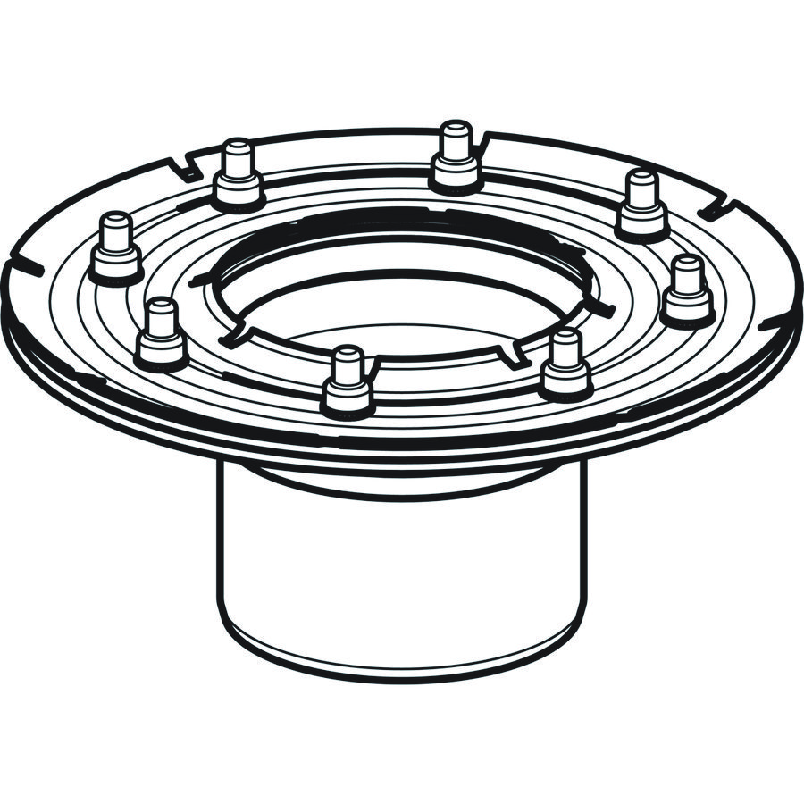 aansluitflens folie tot 4 mm v vloerput Varino 13x13cm Geberit