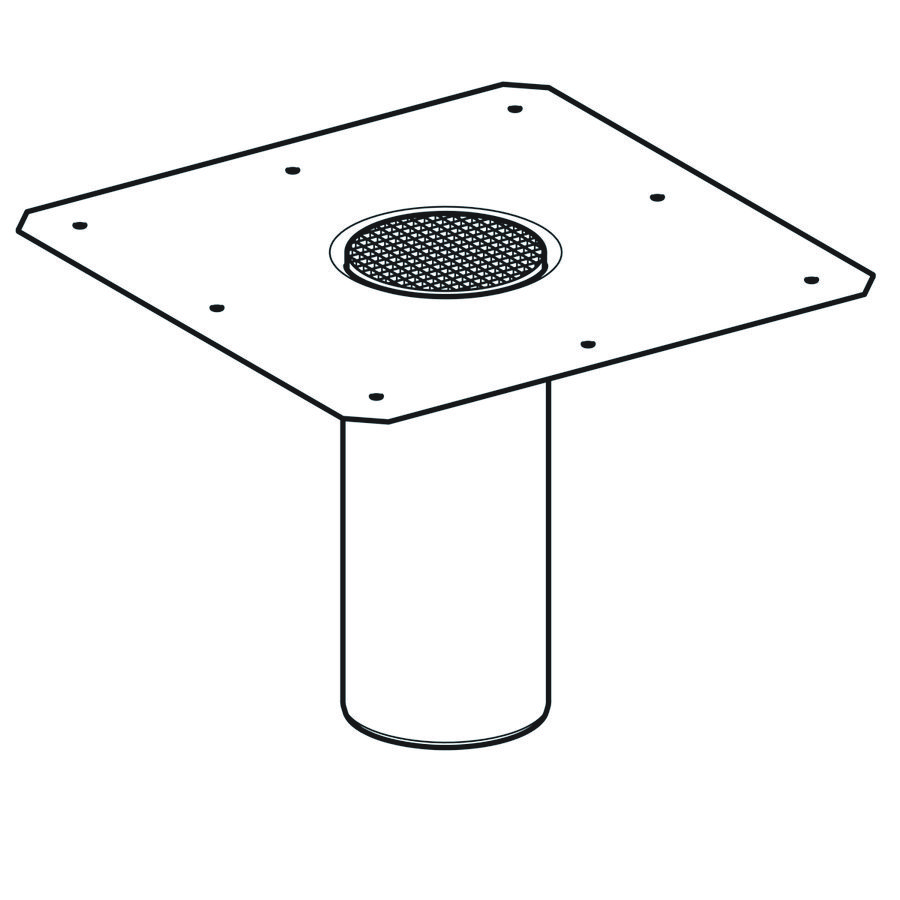aansluitflens vloerput Varino 13x13cm Geberit