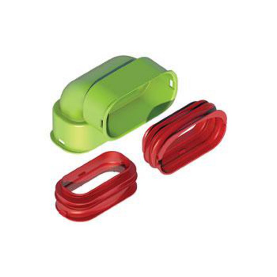 Air Excellent AE35sc Bocht 90° verticaal set Ubbink