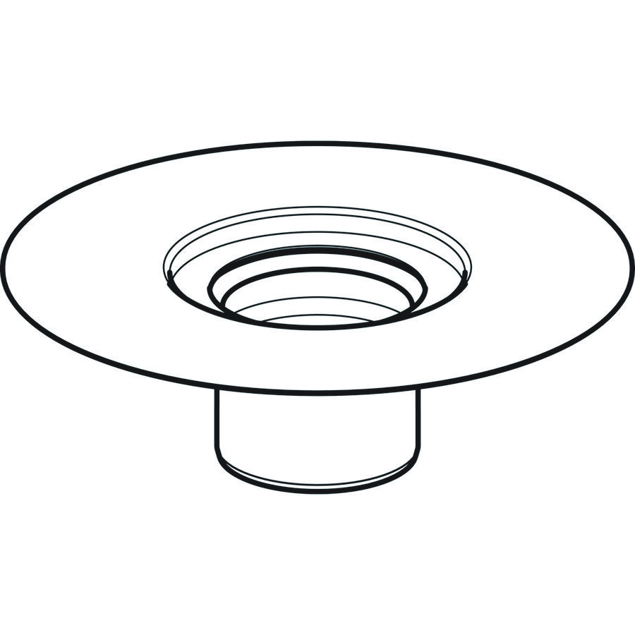 Flens RVS voor vloerput Varino 13x13cm 388.101.00.1 Geberit