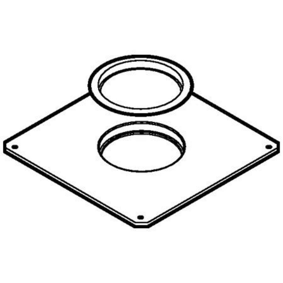 Waterkeringsrand 250x250mm voor vloerput 361.614 PVC gecoat Geberit