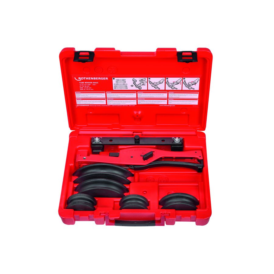 Tube bender maxi set 3/8 - 1/2 - 5/8 - 3/4 - 7/8" ROTHENBERGER