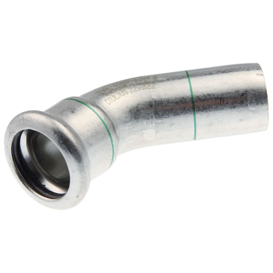 Insteekbocht 45° XPress RVS 88,9x spie 88,9mm R2712 (test cth) VSH