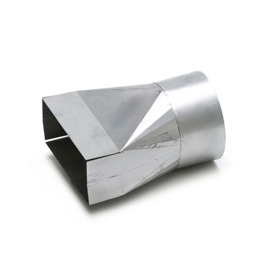 Verloopstuk RKVH rechthoek 220X80mm naar rond 150mm Air Spiralo