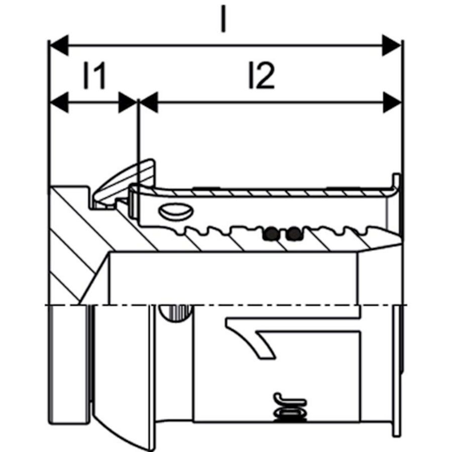 Eindkap / eindstuk S-PRESS PLUS 25mm Uponor