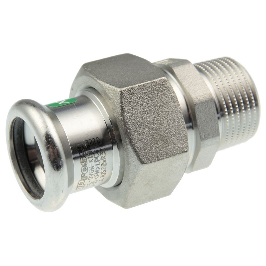 3-del. koppeling vlakd. XPress RVS 35x1.1/4" con. bt. R2735 (test cth) VSH