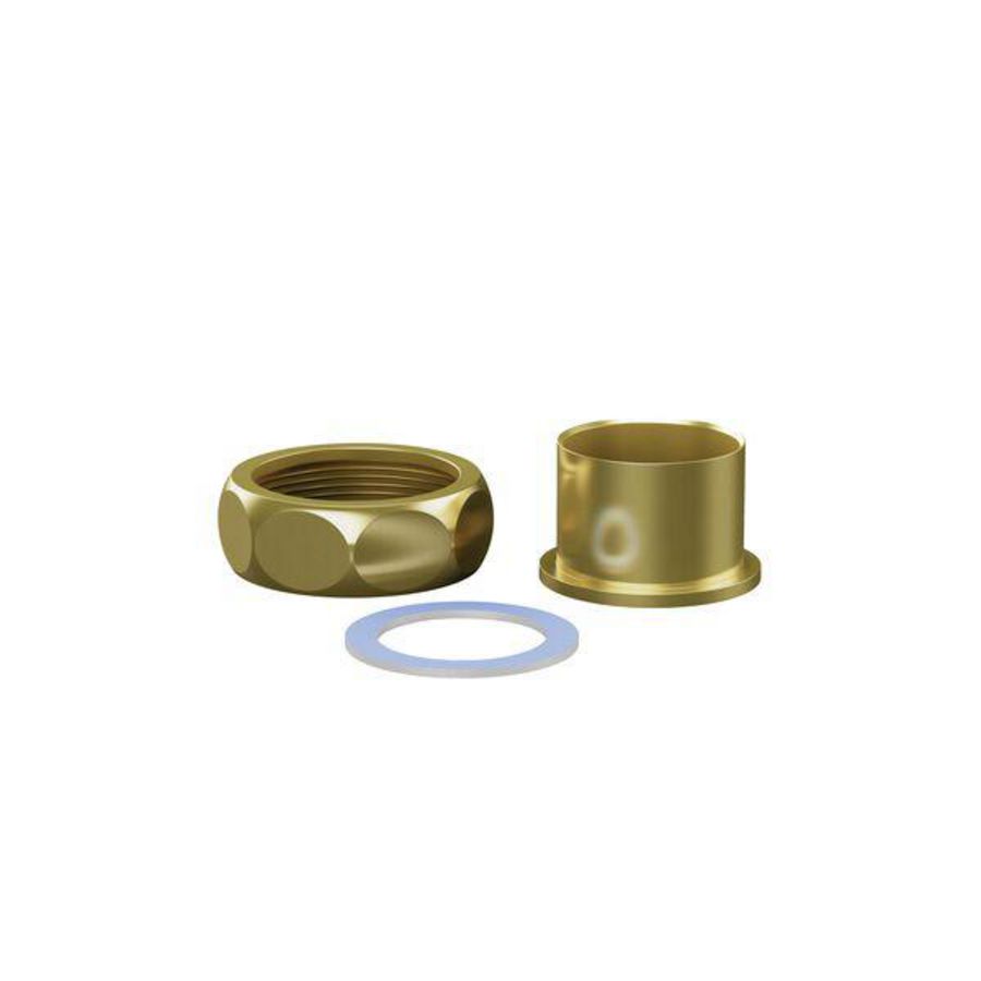 Aansluitset tbv Longtherm warmtewisselaar G 1 1/4" set messing Reflex