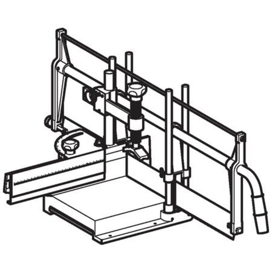 Handzaag met hoekinstelling 32-160mm tbv Polyethyleen (PE) Geberit