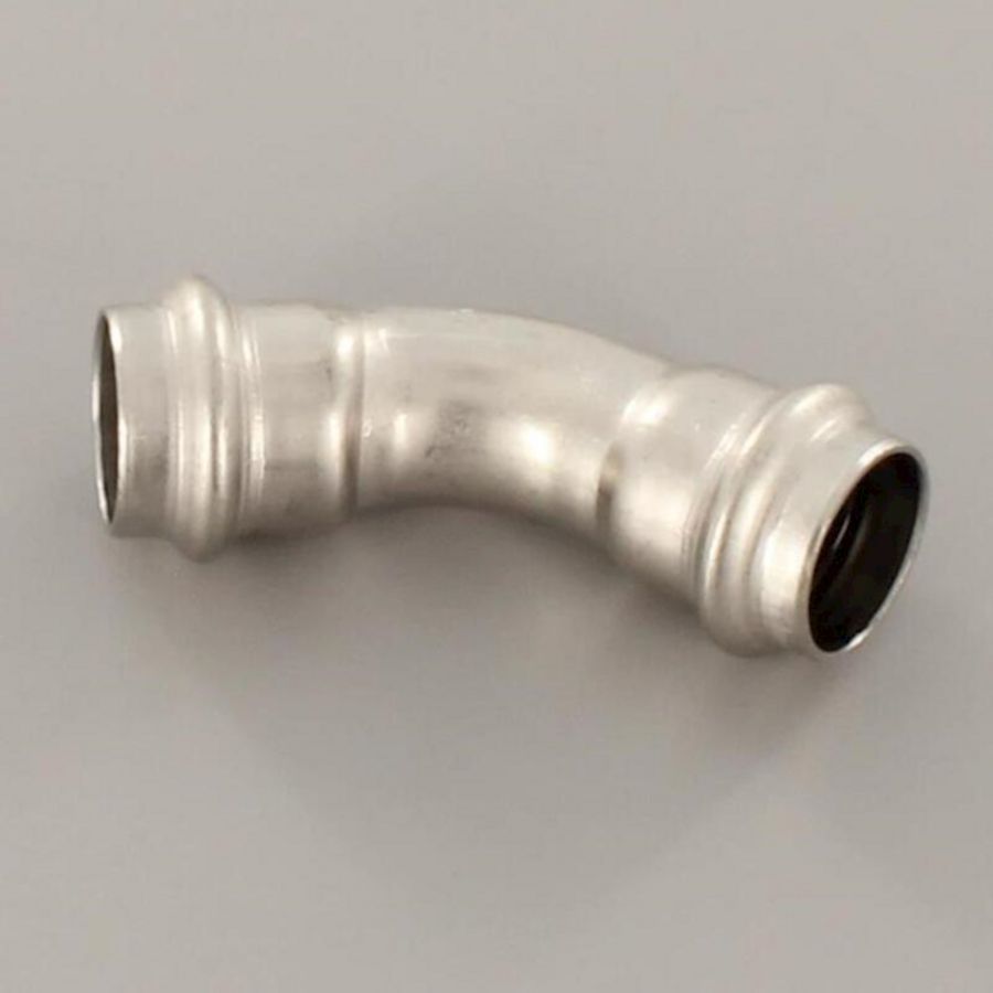 Bochtkoppeling 45° Sanpress Inox 22x22mm Viega